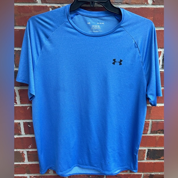 Under Armour Other - Under Armour The Tech Tee Textured Short Sleeve Crew Neck XL Blue T-Shirt